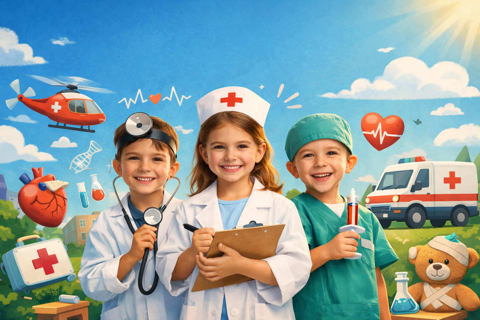 Vaikai medicininio gimtadienio veiklose